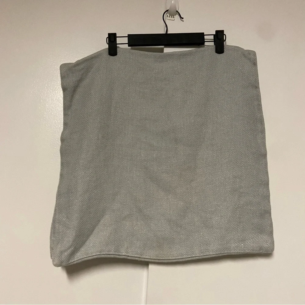 Restoration Hardware Grey linen Pillow Shams set Size 20 X 20